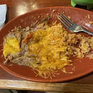 Enchilada plate