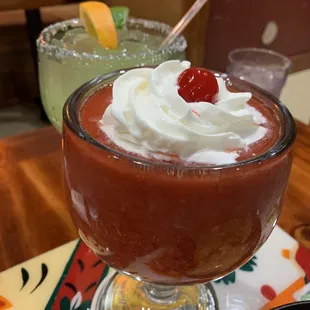 Strawberry Daquiri and Margarita