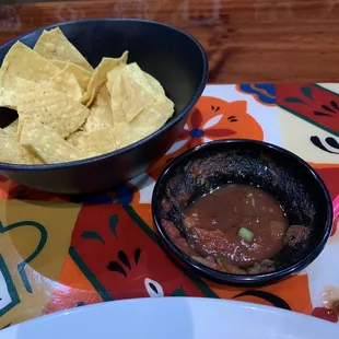 Tiny salsa bowl.