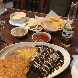 Mole Enchiladas w/ Chicken