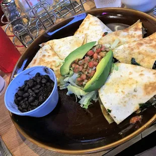 Veggie Quesadilla.