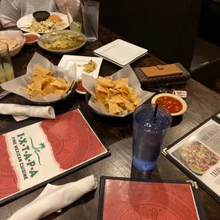 Table with snacks