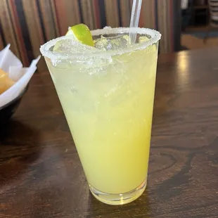 Margarita but basically a glass of marg mix