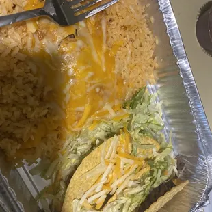 2 taco enchilada combo