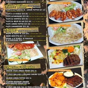 Shrimp, catfish, Fillets