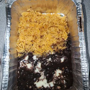 Black beans and rice