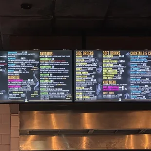 Menu as of 1/11/2023