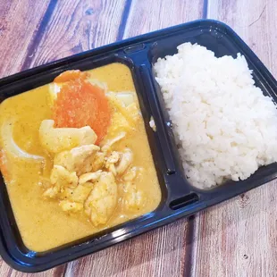 Lunch special ... Yellow curry with Chicken...