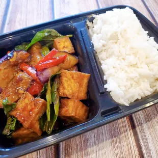 Lunch special ... Chilli paste eggplant tofu