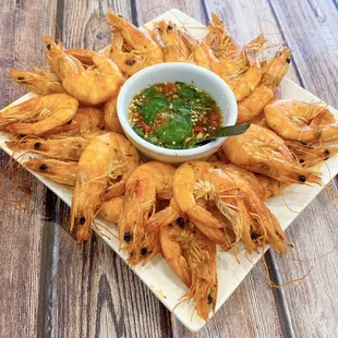 Iyara Butter Shrimp Sautéed with seafood dipping sauce...