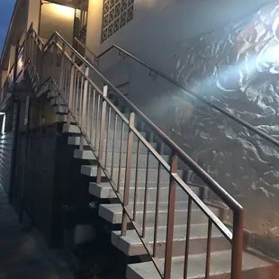 Go up these stairs