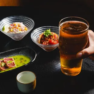 A cold beer is the perfect compliment to our craveable and shareable izakaya menu