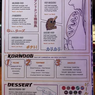 menu, sushi and sashimi