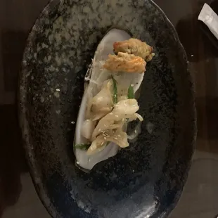 Razor clam (baked and fried)