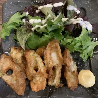 Fish Cake Tempura with Seaweed
