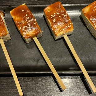 tofu skewers with miso