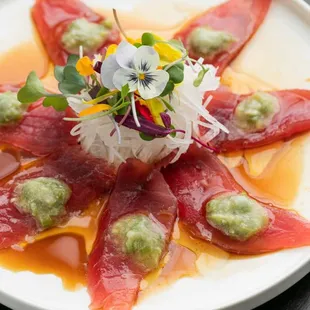 Bluefin tuna carpaccio