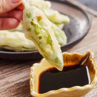Shishito tempura