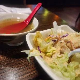 Soup and salad