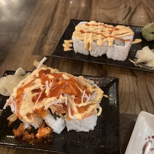 San Mateo roll and spicy scallop roll