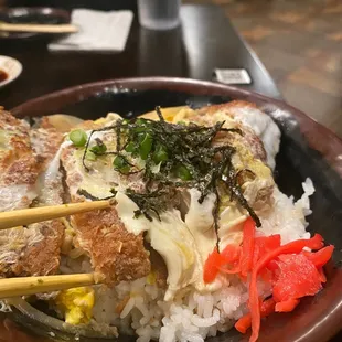 Pork donburi