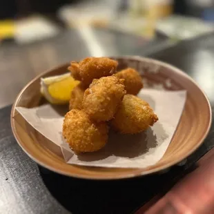 a plate of fried food