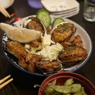 Abalone cooked in butter