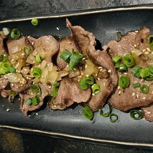 Grilled beef tongue