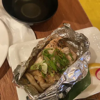 Salmon Mushroom in foil