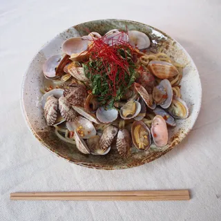 Sake Clams Vongole RAMEN Spaghetti
