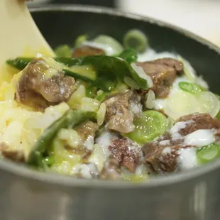 Kamameshi Beef Tongue Rice Pot (Mixing)