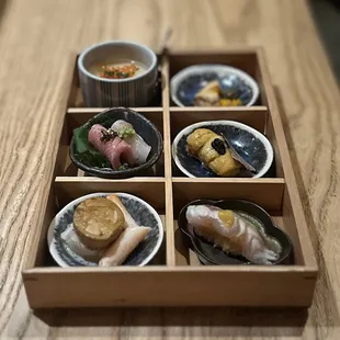 OSEN KAISEKI PREMIUM BOX (ONE PERSON PORTION): 6 KINDS OF PREMIUM DISH FROM CHEF'S SELECTION IN A KAISEKI BOX | $55