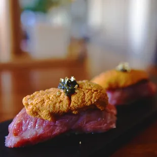 IG: @ifoodiejenn | fatty tuna with uni and caviar add-on