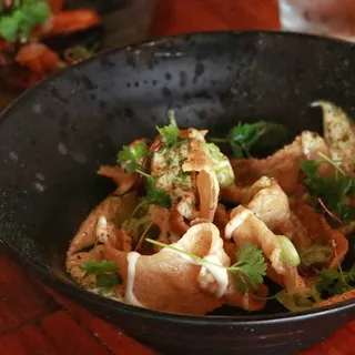 Crispy Chicken Skin Salad