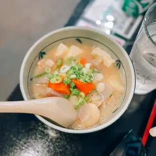 Pork miso soup / $6.50