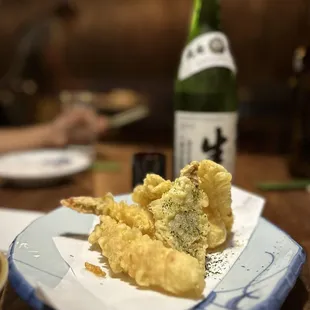 Tempura Special, sake