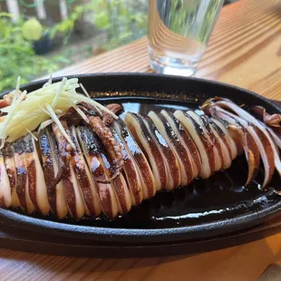 The grilled octopus was flavorful and not chewy at all!