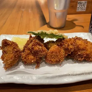 a plate of fried shrimp