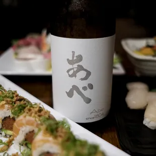 #abe #shuzo #sake #salmon #roll #suhshi #scallop
