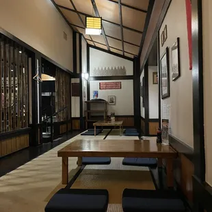 Traditional seating section