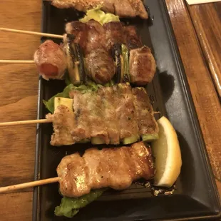 Garlic Pork Skewers
