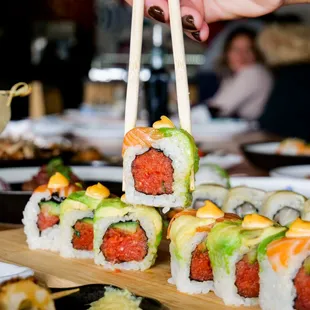 sushi and sashimi, sushi, food, sashimi