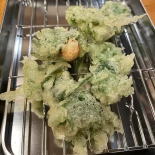 Shiso Wrapped Mentaiko Tempura