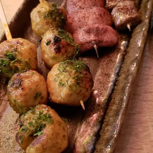 Chicken Meatball Yakitori