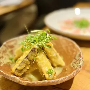 Miso Eggplant Tempura