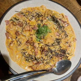 Kimchi Udon Carbonara