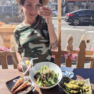 Salmon Skin Salad