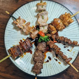 Assort of skewers