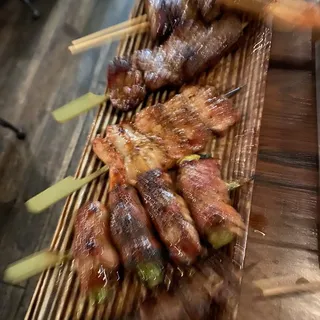 Asparagus Wrapped in Pork Belly Yakitori