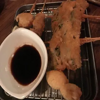 Quail Eggs Kushikatsu